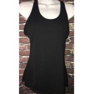 Nike Dri Fit Racer Back Black Tank Slim Fit Size M